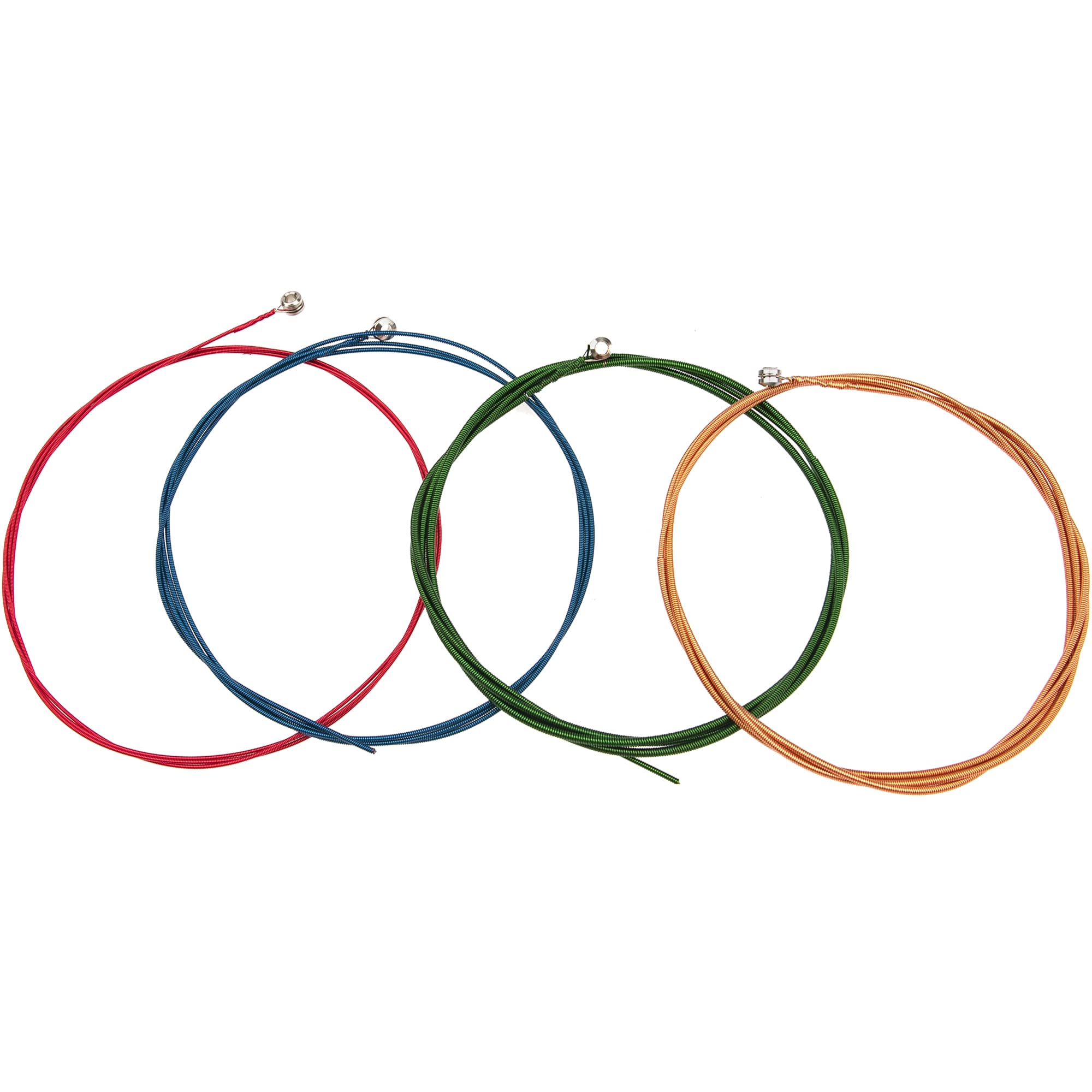 Yootones 4Pcs 4String Bass Strings 44-100 Gauges Electric Bass 4 Color steel String Compatible with Bass Electric Bass Parts (Co